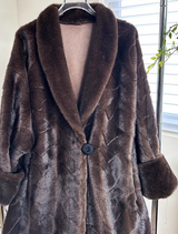 Ultra-Soft Fur Coat - Espresso