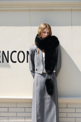 Plush Statement Scarf - Black