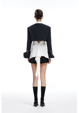 Black White Shirt Suit