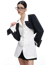 Black White Shirt Suit