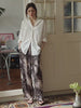 Leopard Print Wide-Leg Trousers